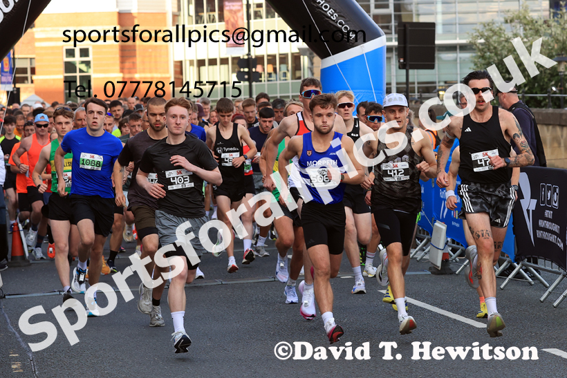 The Newcastle Quayside 10k Road Race, 2025 Newcastle Quayside 5k and 10k Road Race  Photo: David T. Hewitson/Sports for All Pics